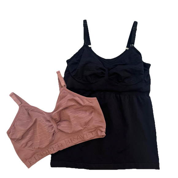 Kindred Bravely Seamless Nursing Tank & Bra XL Busty Hands Free Bundle of Two - Picture 1 of 14